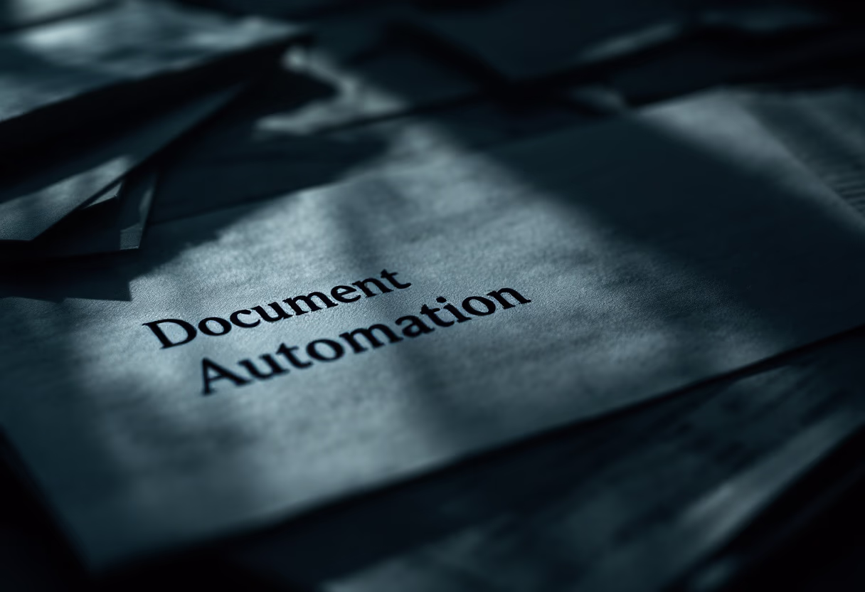 image of seamless document automation (for a legal tech)