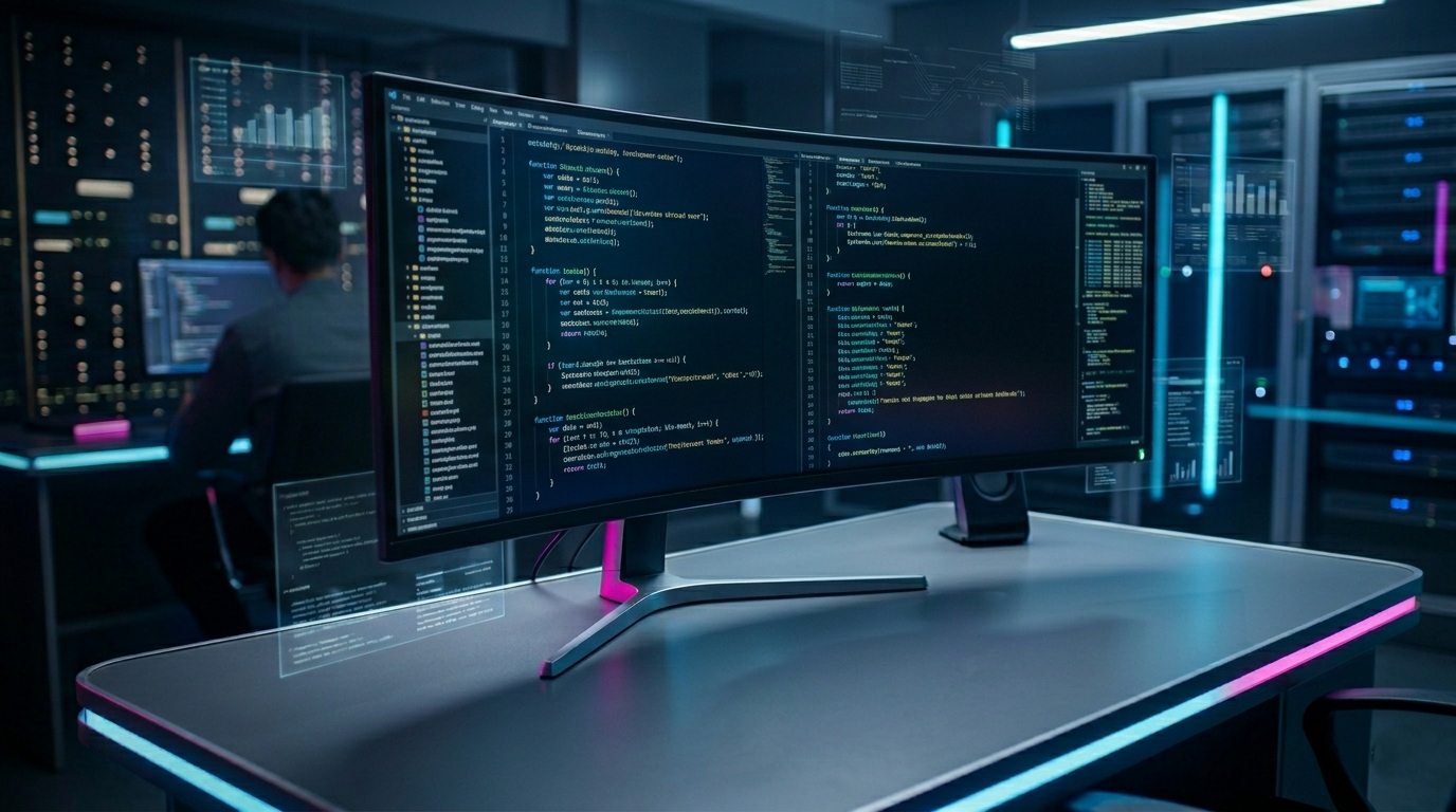 Tampa web development workspace with a code editor and browser preview