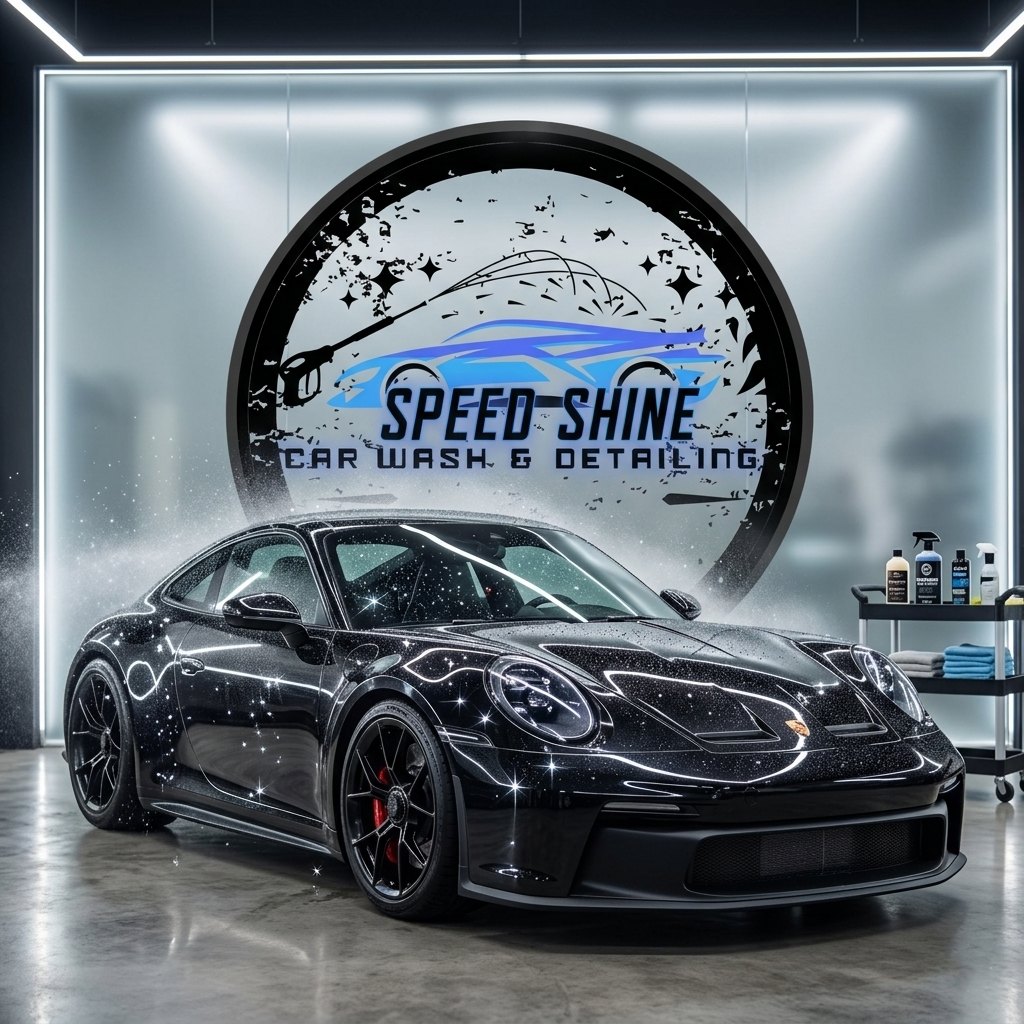 Tampa car wash website mockup showing responsive design for a local business